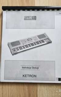Ketron SD5 sprzedam Papierową Instrukcję PL.