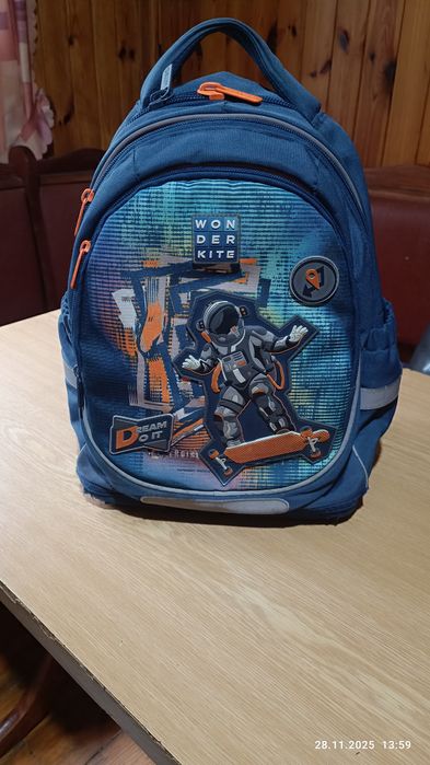 Школьный рюкзак  синий