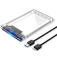 USB 3,0 прозрачный корпус для жесткого диска 2,5" SATA HDD SSD