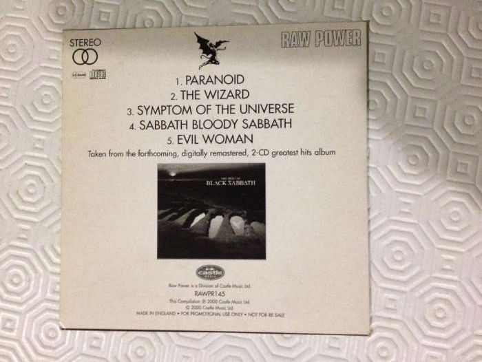Black Sabbath - The best of - CD promo - muito raro