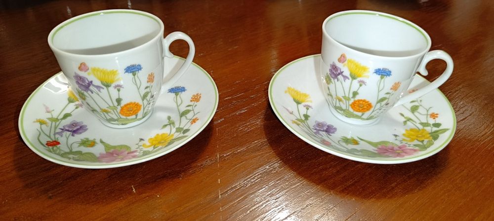 Conjunto de duas chávenas e dois pires Denby