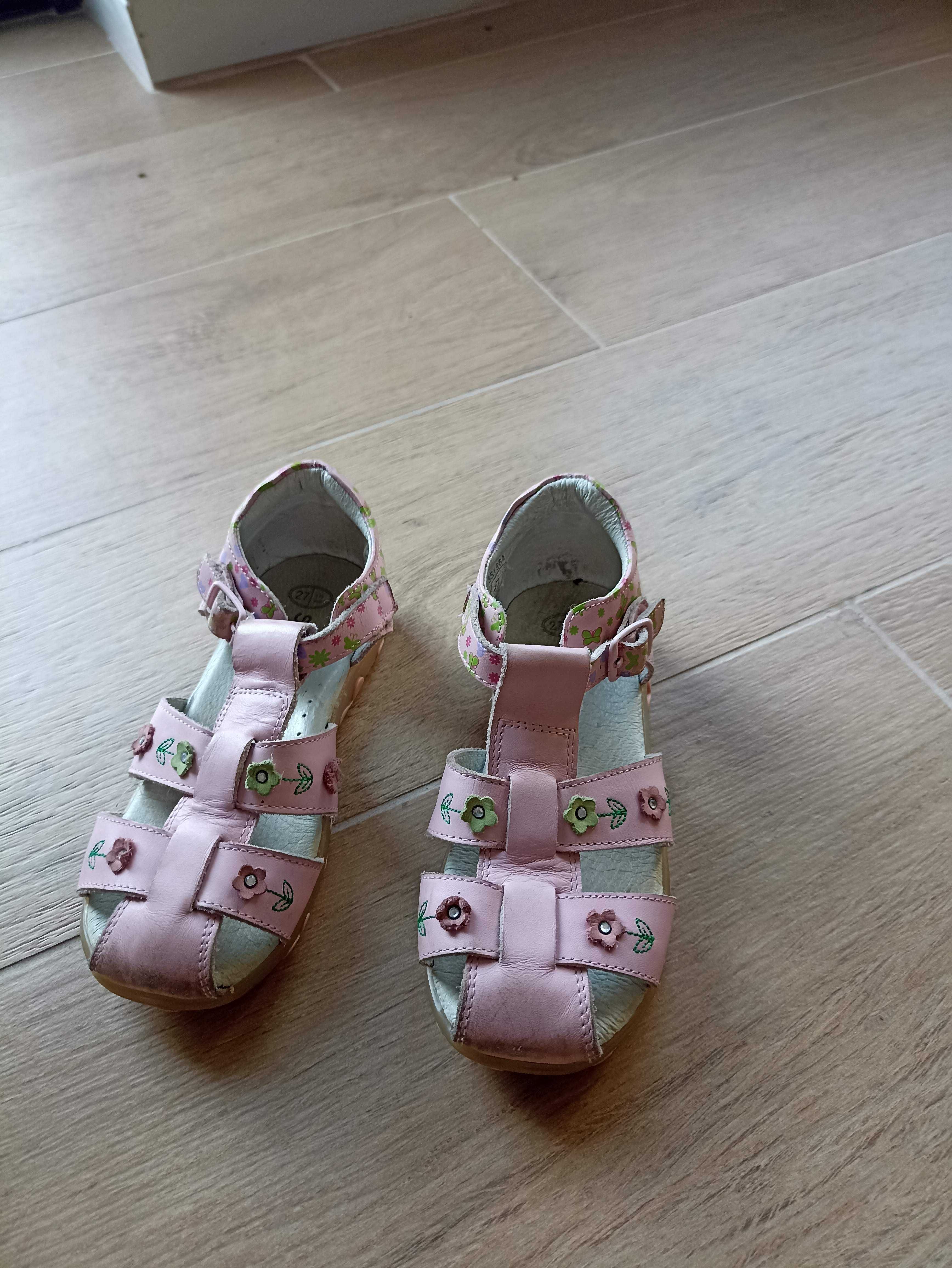 Sandałki skórzane Sunway 27 dla dziewczynki