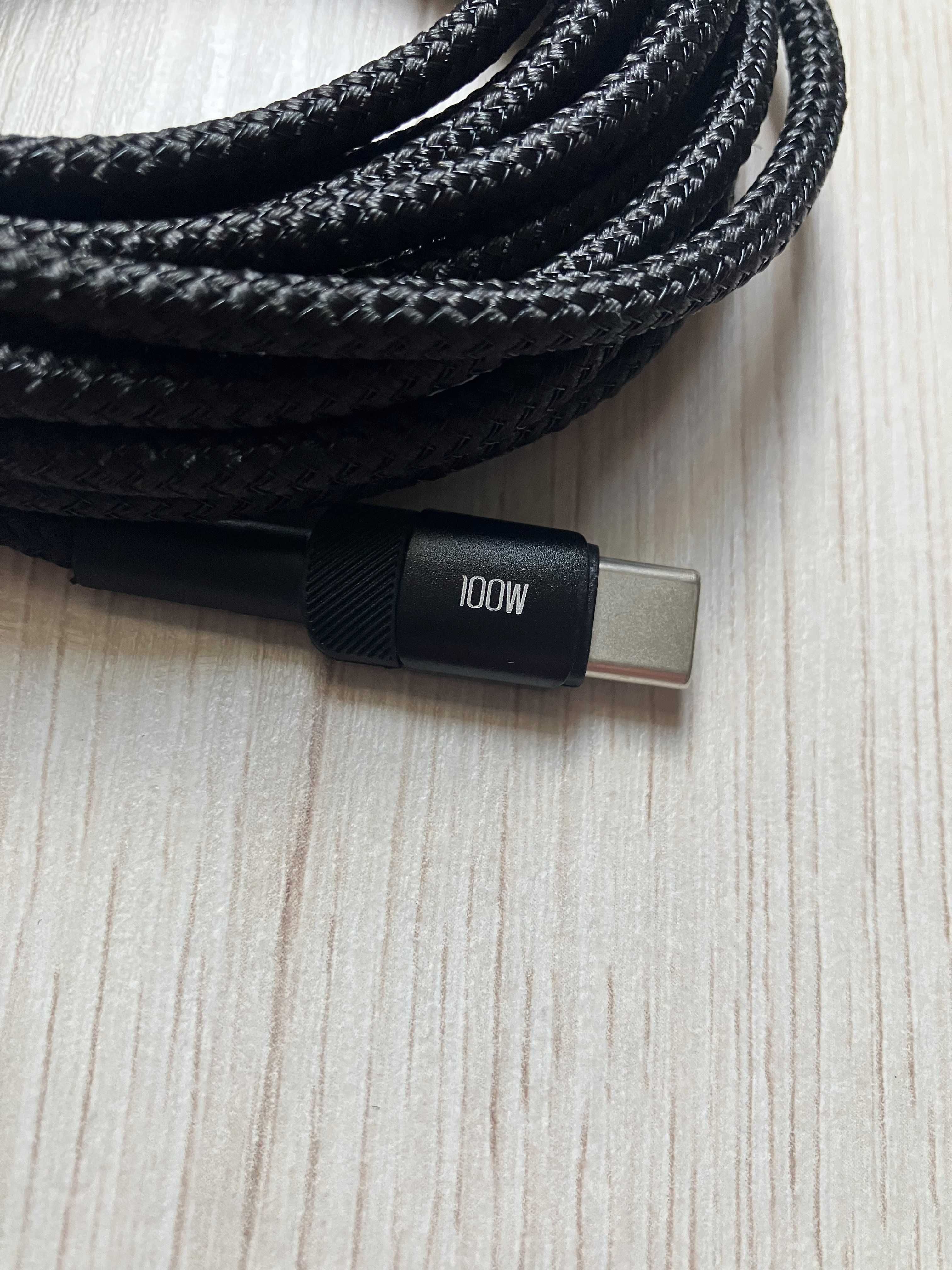 3x Kabel USB C 100W 3 metry ładowarka oplot wzmacniany pancerny Toocki