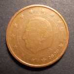 Moedas de 2 eurocent da Bélgica