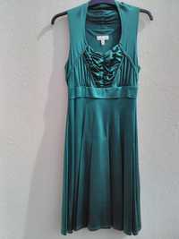Vestido verde esmeralda-tamanho 34