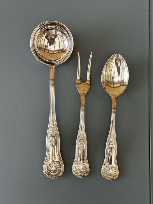 Zestaw lyzek posrebrzane