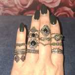 15 sztuk pierścionków Boho Gothic