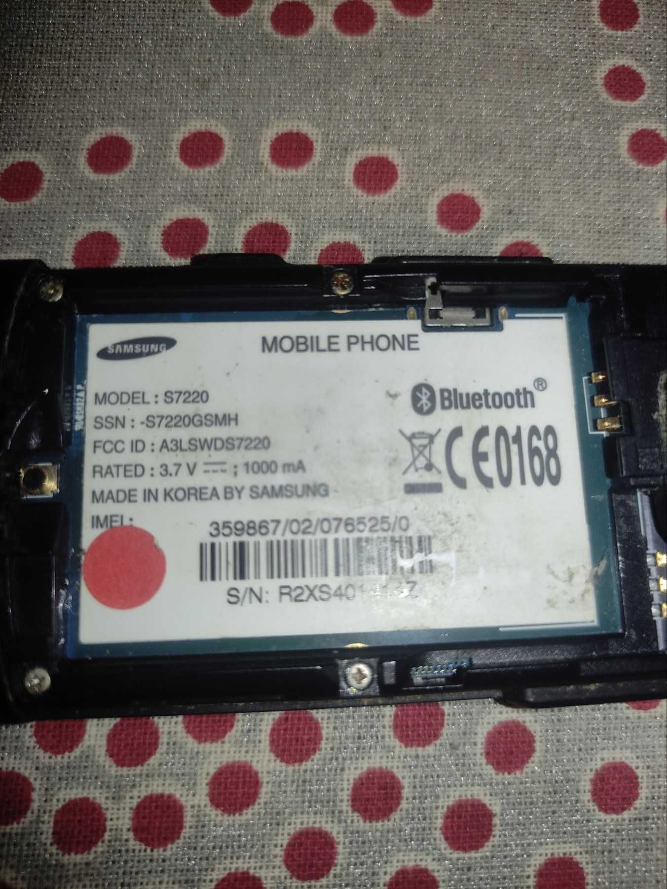 samsung s7220 умовно робочий.