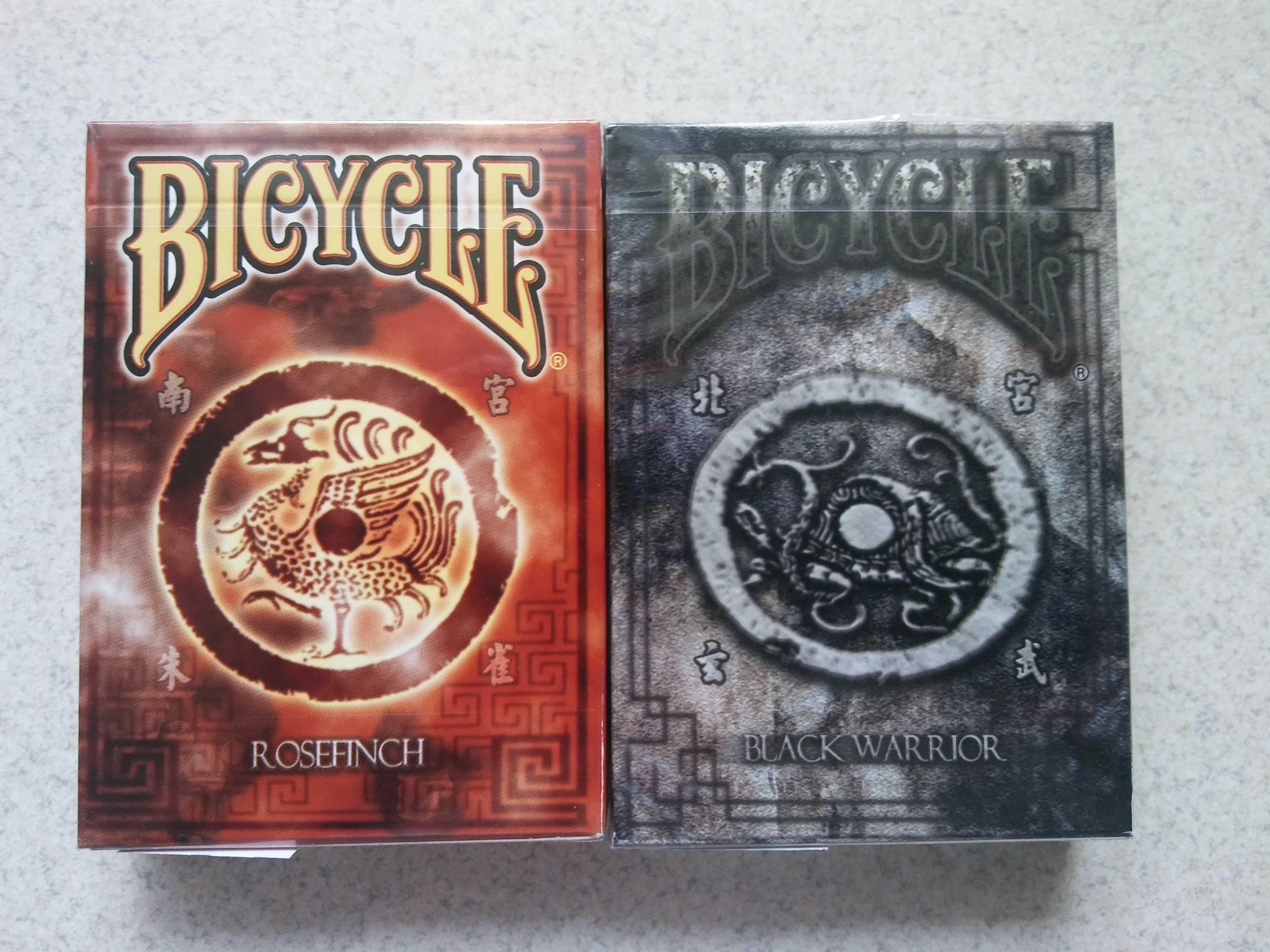 BICYCLE Rosefinch i Black Warrior 2 talie karty do gry USA