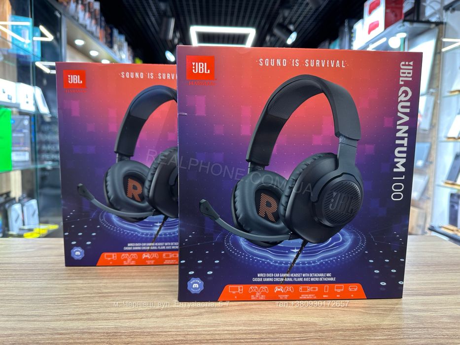 Навушники JBL Quantum 100 Black