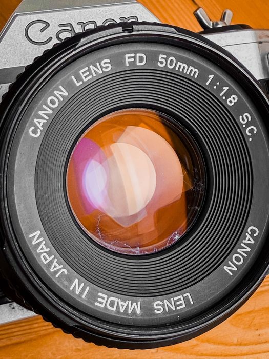Aparat Canon AE-1 35mm Canon FD obiektyw 1.8/50 FD tokina zoom 28-70