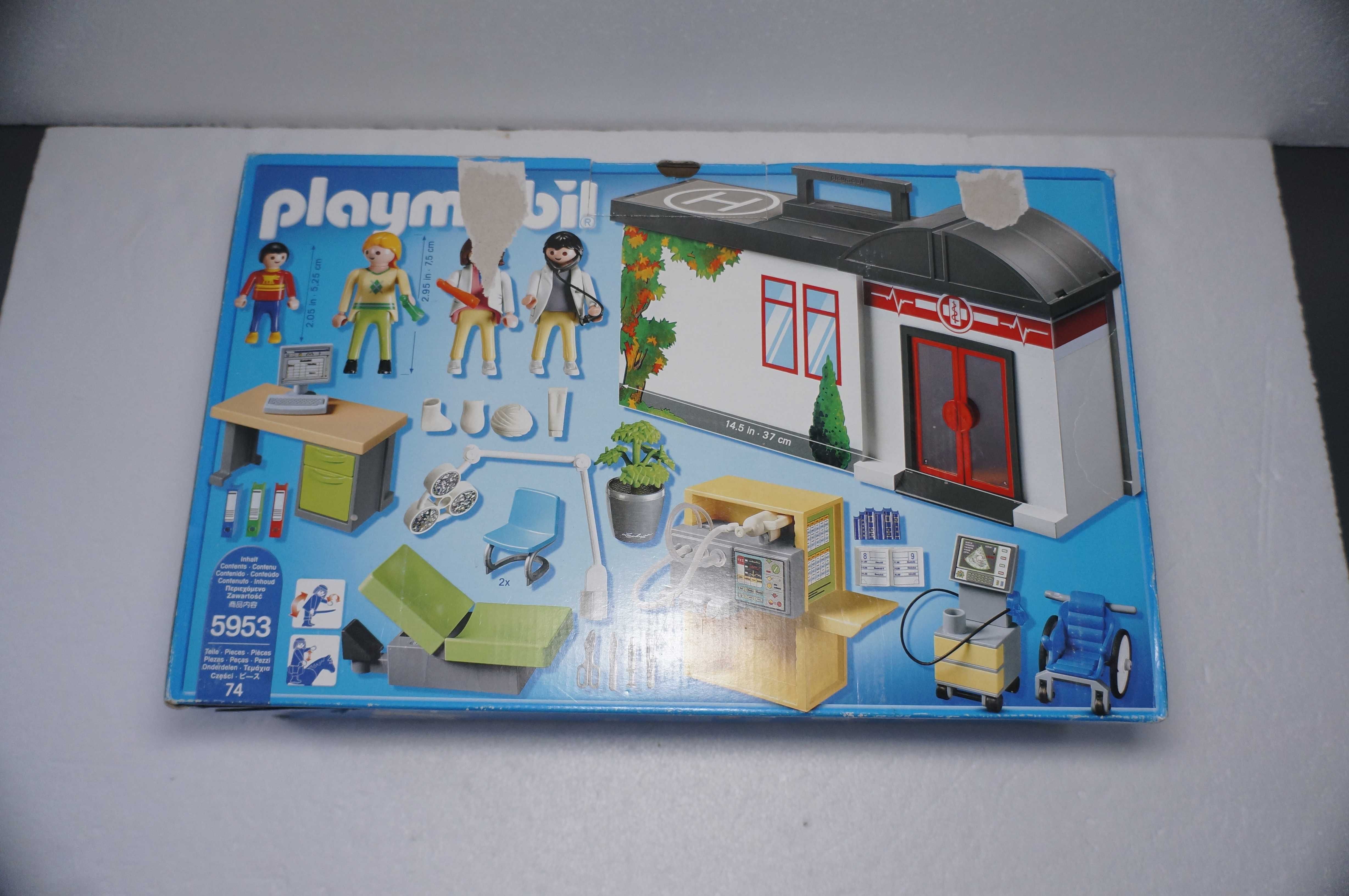 Playmobil 751 Szpital składany w walizce operacyjna wózek Playmobile