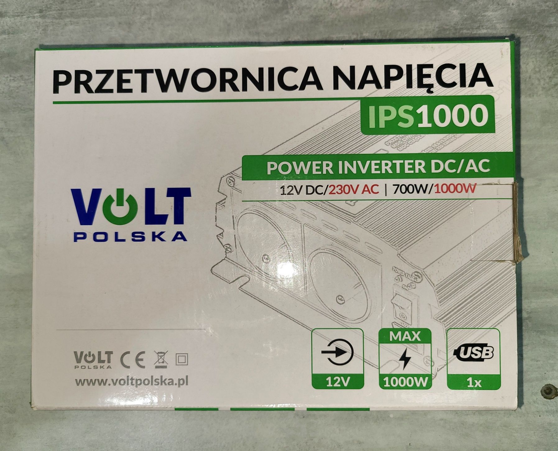 Перетворювач напруги 12-230V (700/1000W) VOLT IPS1000