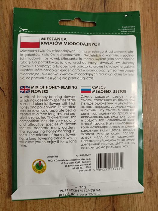Mieszanka kwiaty miododajne 20g