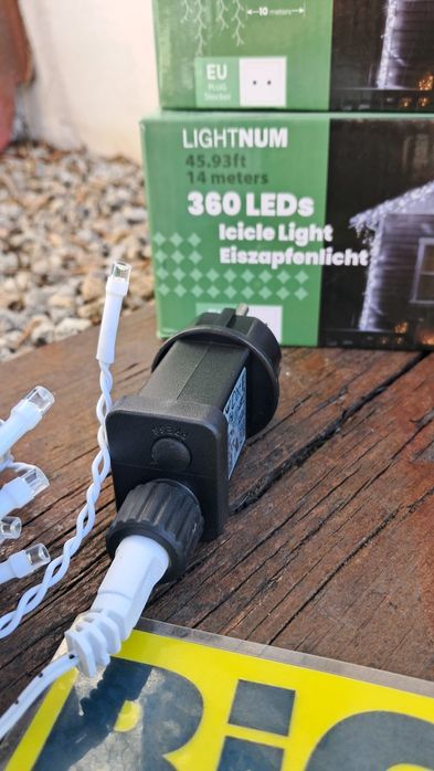 360 LED 14 metros + 10 de fio efeito cortina