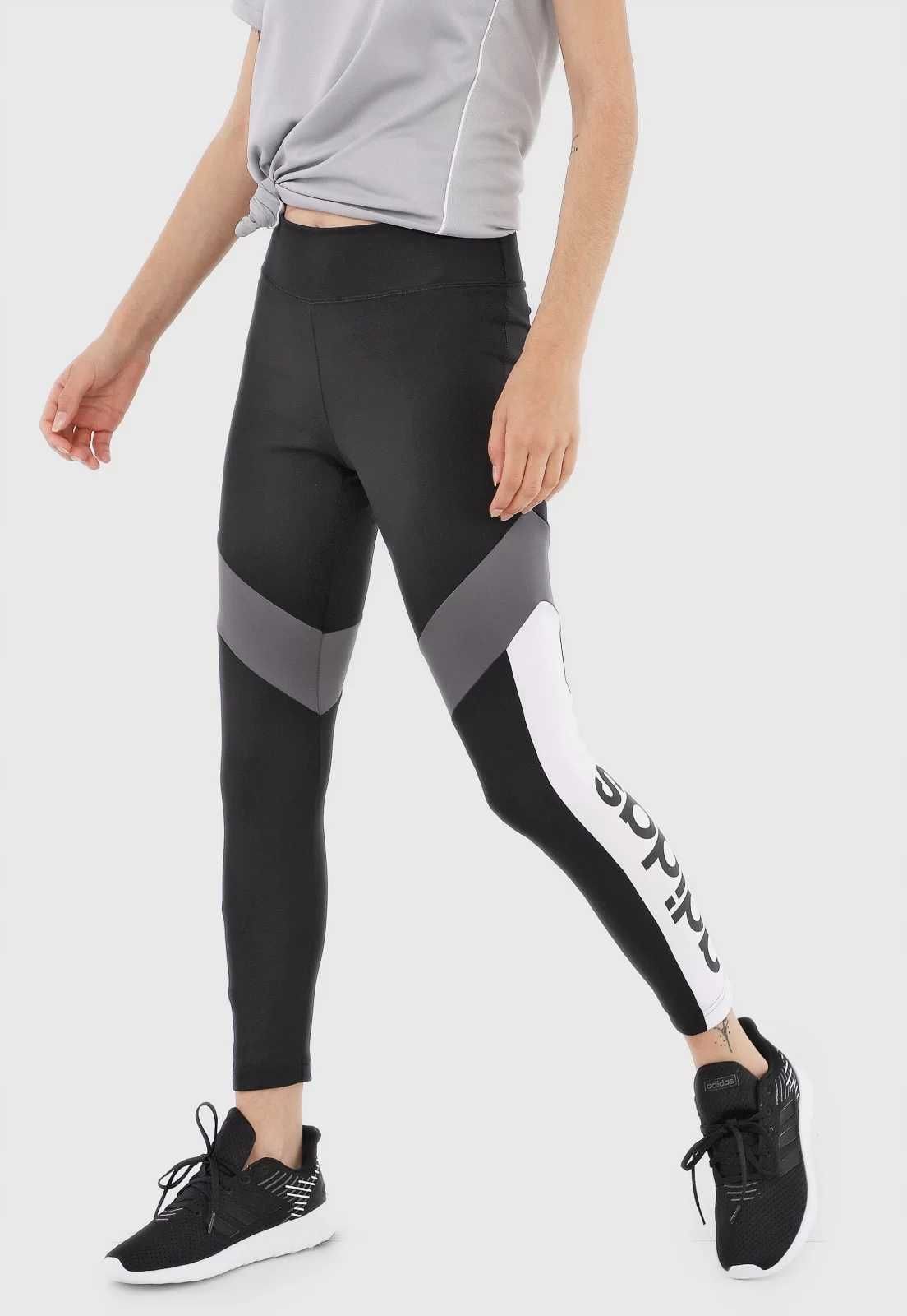 Adidas - Legginsy sportowe 34 xs s czarne