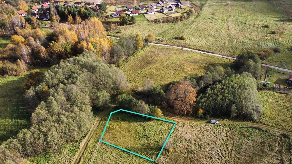 Sprzedam działkę budowlaną – Woryty, gm. Gietrzwałd, 600 m od jeziora