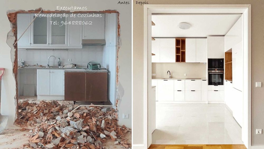 Cozinha nova por 7OO eur. m2 - REMODELAÇÃO!