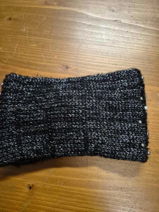 Damska szeroka ciepła opaska na głowę