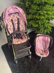 Wózek 2w1 Cybex Priam 2.0 Jeremy Scott Pink Cherubs różowy spacerówka