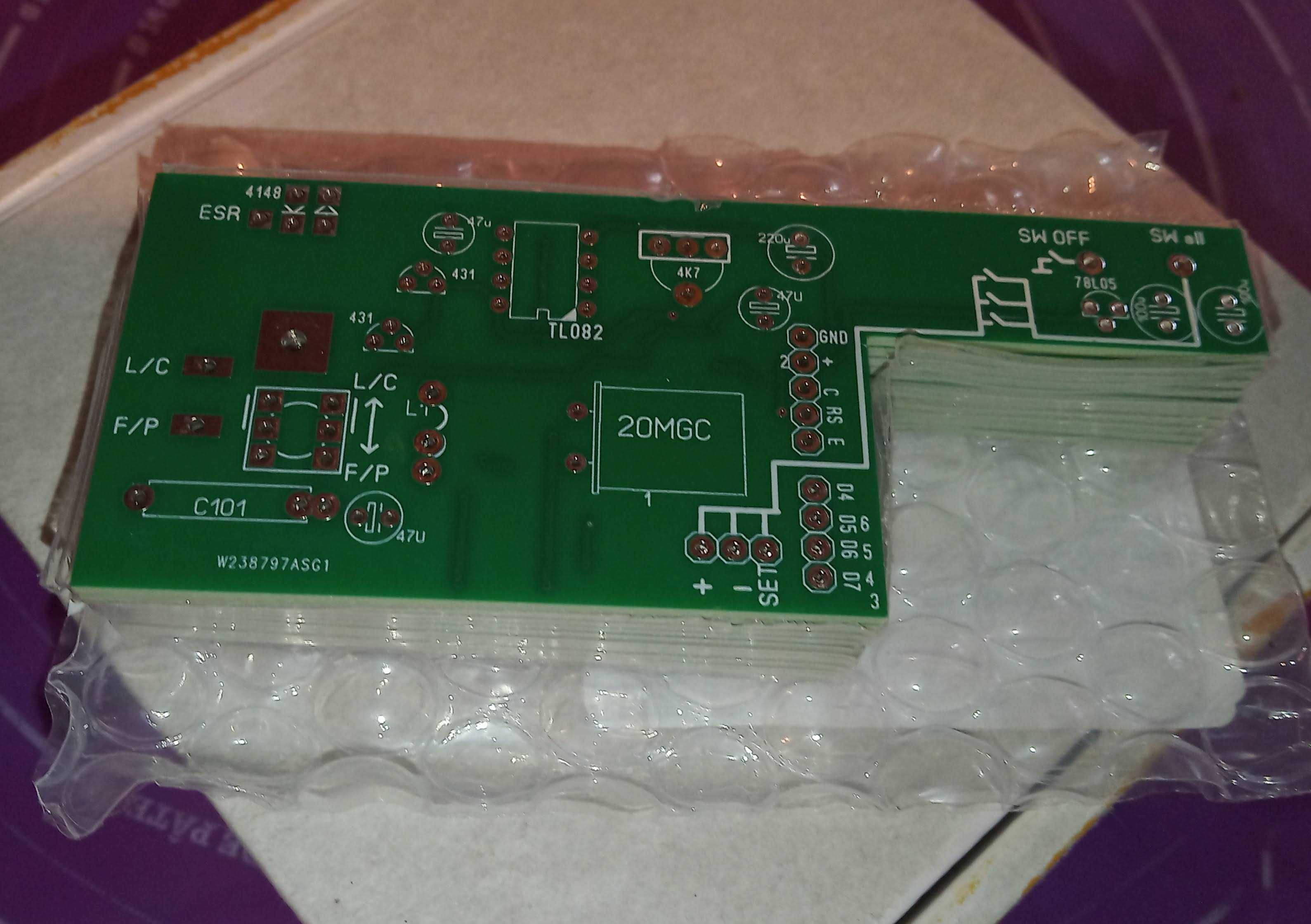 Плата печатна ESR+LCF V.3 от Miron63. для изготовления прибора