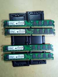 Оперативная память Kingston DDR2 по 2 Gb и DDR3 по 4 Gb парные планки