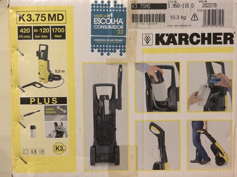 karcher - Lavadora de Alta Pressão K 3.75 MD PLUS