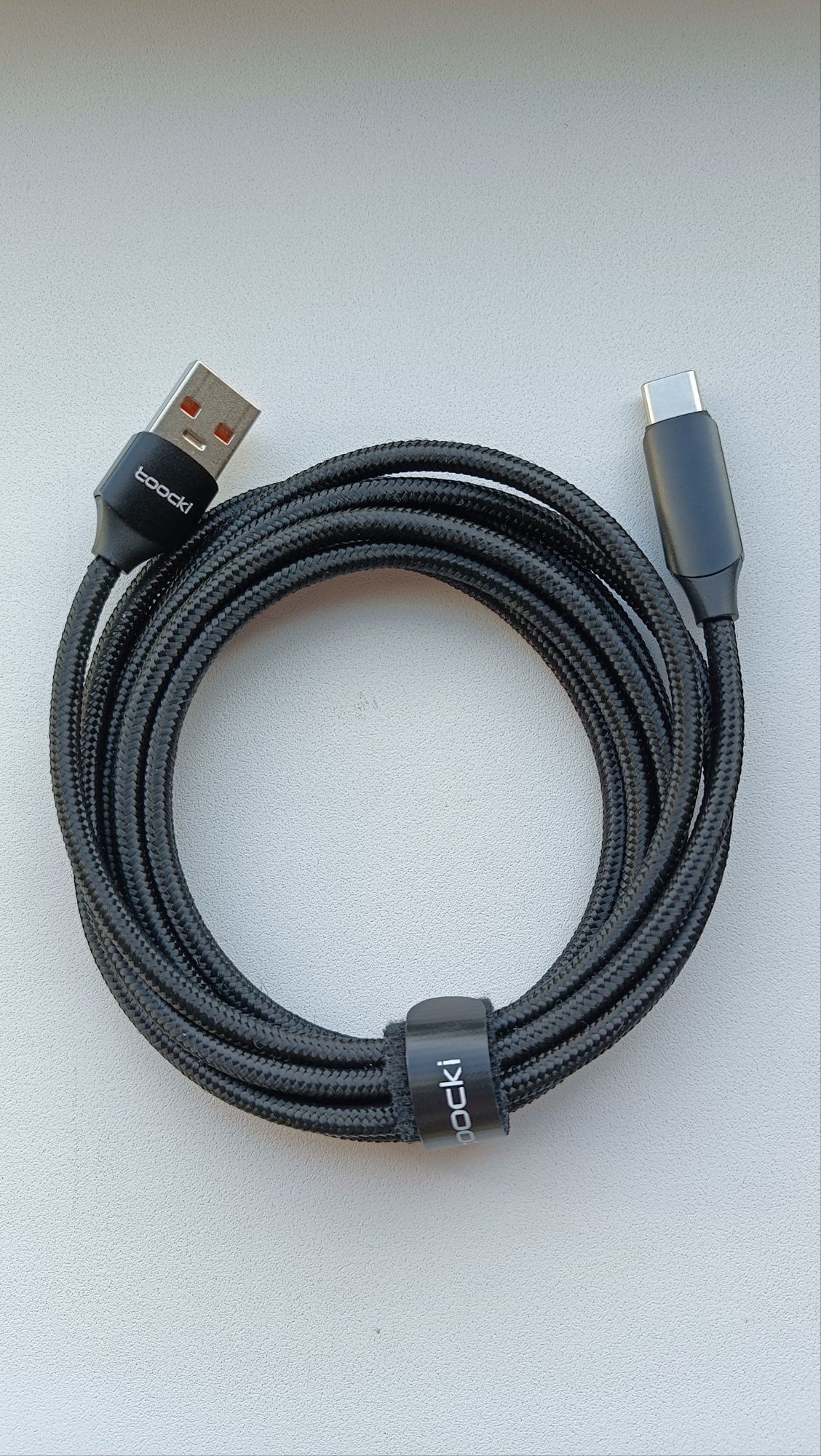Кабель Toocki USB A/USB Type-C, 100w, 6A, 2м, з екраном,швидка зарядка