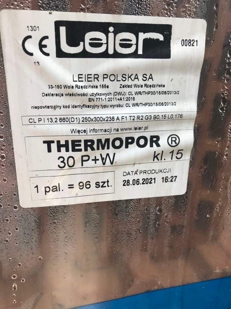 Pustak Leier thermopor 30P+W