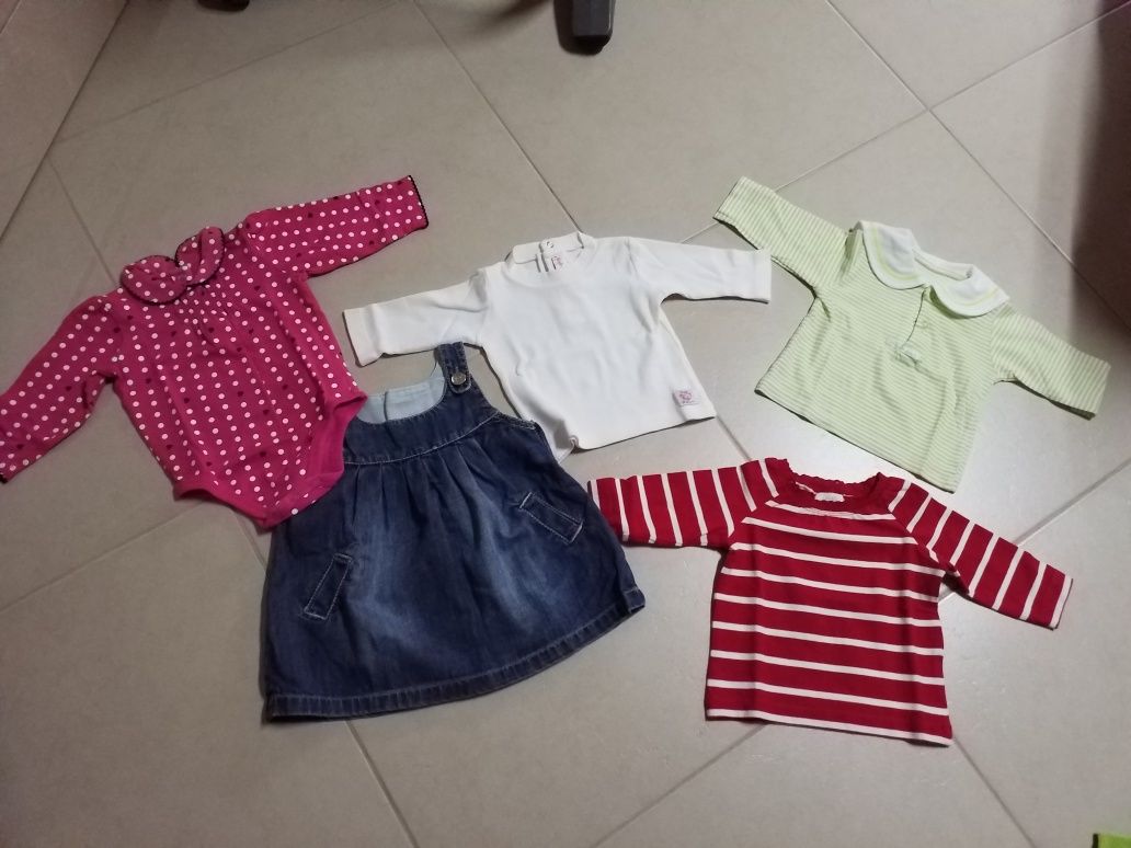 Roupa de bebê menina dos 3 aos 12 meses