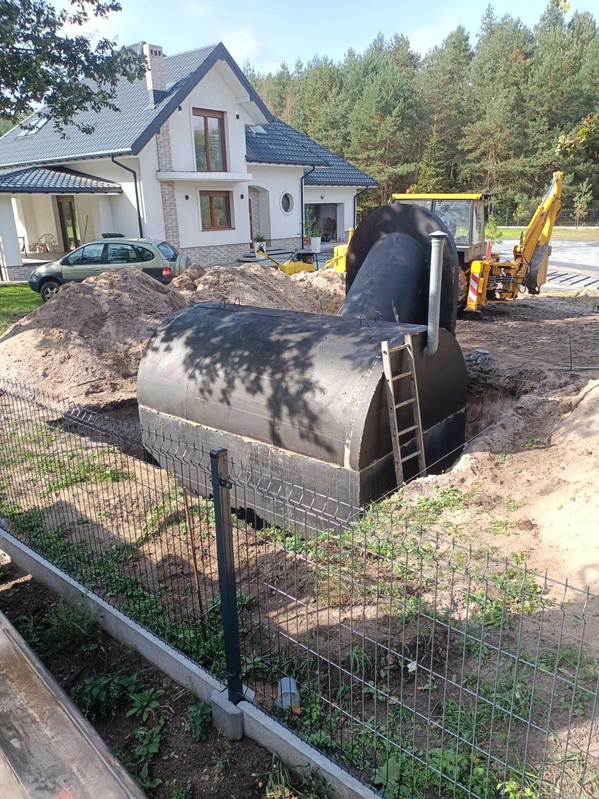 Piwnica betonowa 2x 350 ziemianka ogrodowa B30W8 drzwi schody wentylac