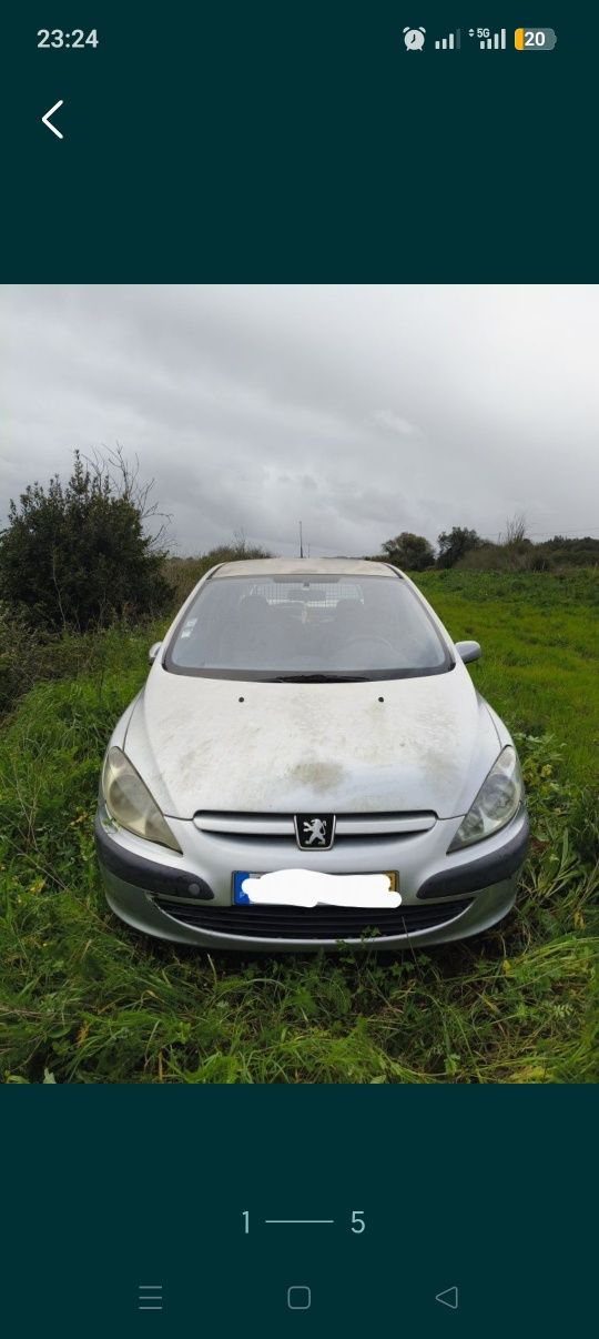 Peugeot 307 1.4 HDI 2003 so peças