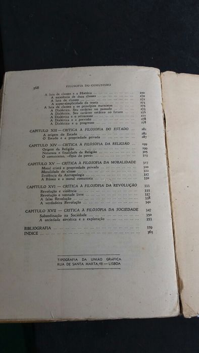 Livro "Filosofia do Comunismo"  de J.Mc Fadden.  De 1961.