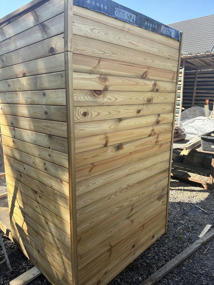 Gołębnik / Klatka dla ptaków – solidna konstrukcja drewniana 2x2x1,2 m