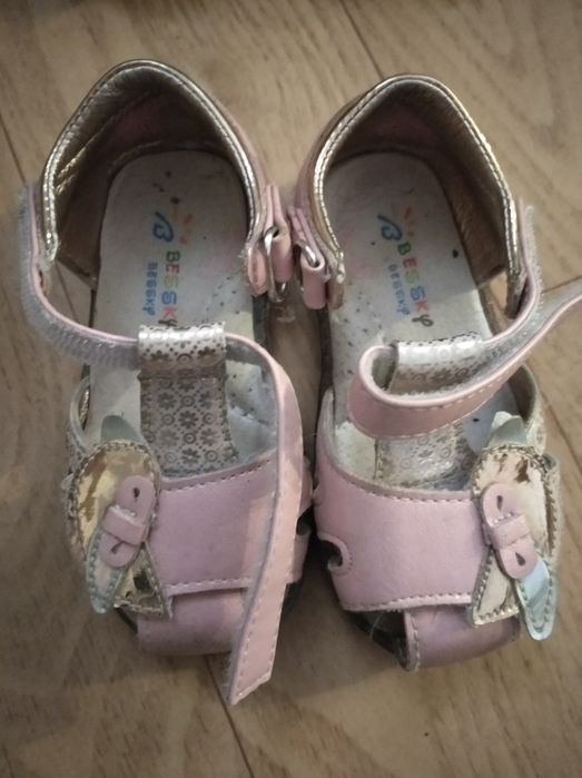 Босоножки туфли детские кожаные