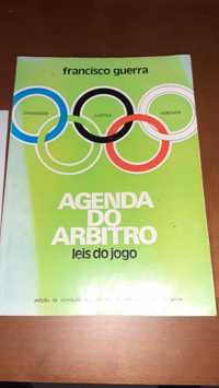 Agena do árbitro leis do jogo livro futebol 1977 Francisco Guerra