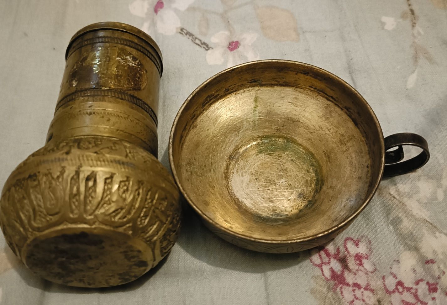 Кофемолка, чашечка латунные