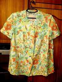 Летняя кофточка блузка в цветах Viola L Польша, для беременных