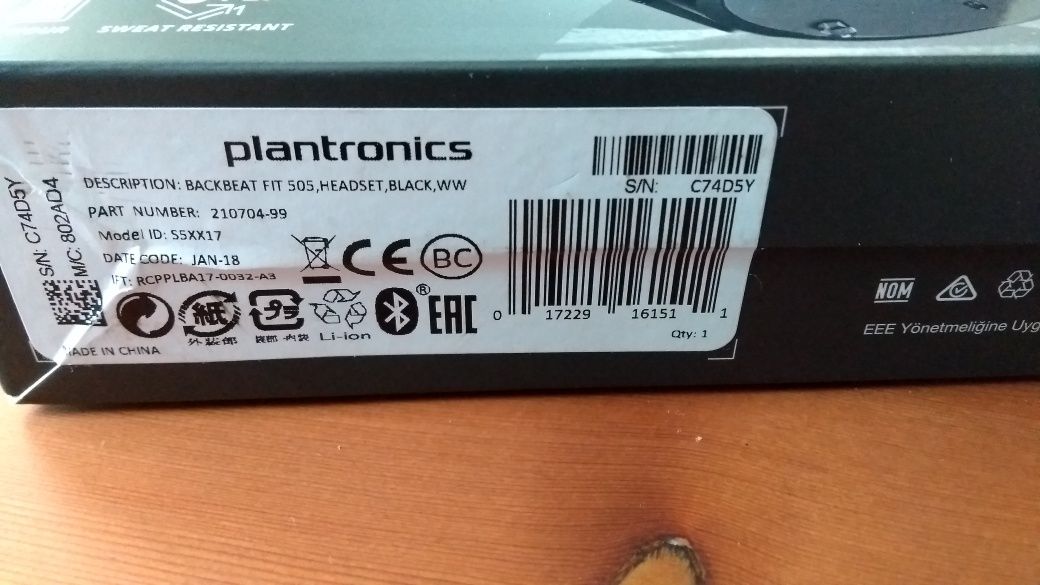 Promocja Słuchawki Bluetooth  Plantronics Backbeat Fit 505  gratis