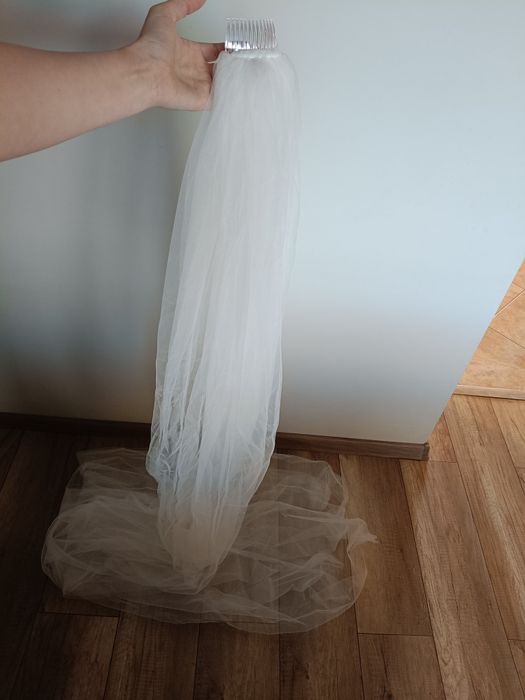 Welon ślubny długi ponad 220cm