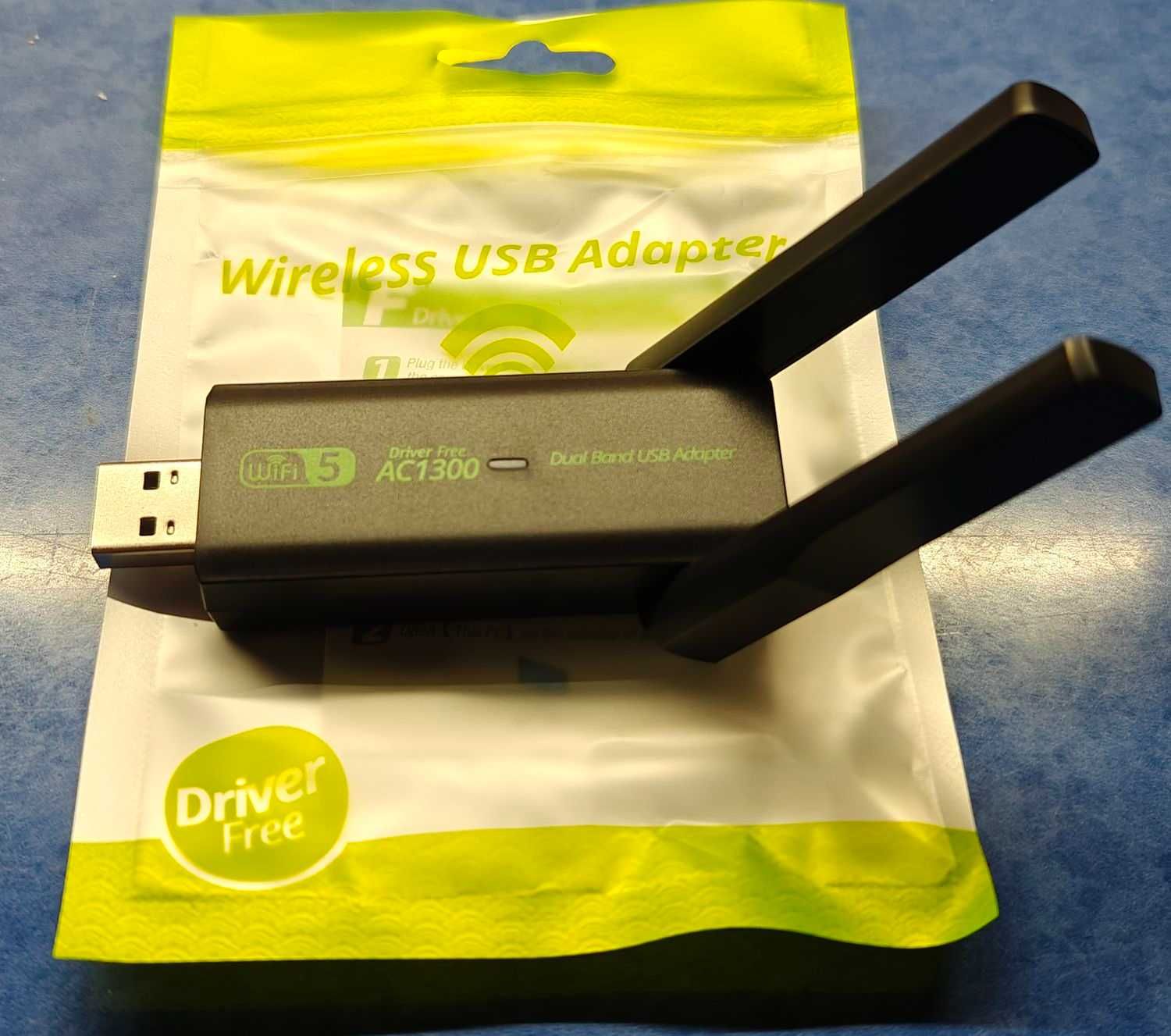 Karta sieciowa wifi 5G - 2.4G usb 3.0 1300Mbs x2 anteny OTG 2-zakresy