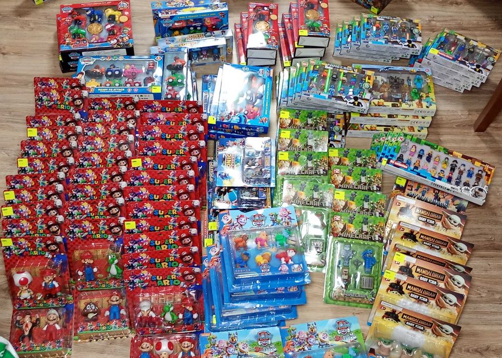 600szt zabawek - 150% marży Minecraft, Pokemon, Psi Patrol HITnaSWIETA