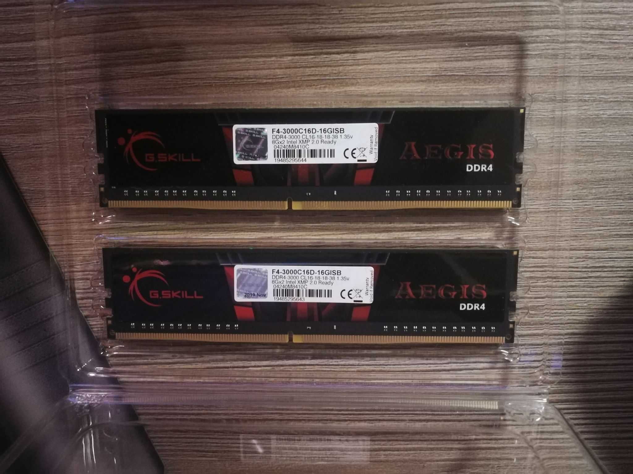 Оперативна память G.SKILL DDR4 16GB (2X8) AEGIS 3000 MHZ