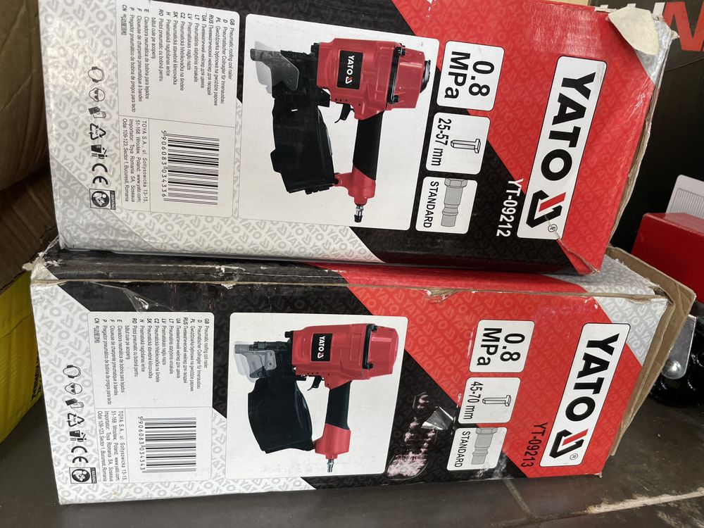 Gwozdziarka pneumatyczna bebnowa YATO YT-09213 NOWA