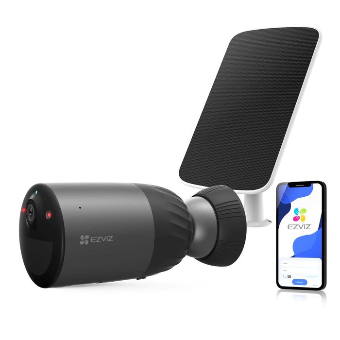Câmara EZVIZ ‼️WiFi ‼️4MP ‼️ Bateria ‼️ Painel Solar ‼️ MMC 32GB