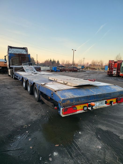 Naczepa niskopodwoziowa rozciągana poszerzana sprowadzona 48ton dmc