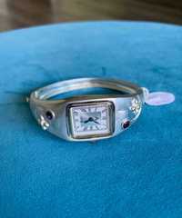 Nowy srebrny damski zegarek bransoletka srebro 925 vintage