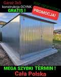 PROMOCJA ostatnie szt ! GARAŻ 3x5 szkielet ocynk  SZYBKO CAŁA POLSKA