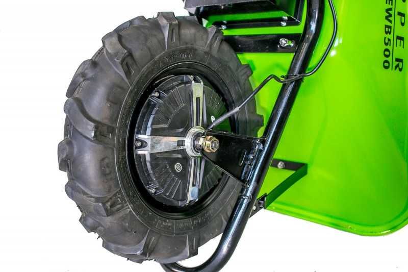 Taczka elektryczna Zipper ZI-EWB500 ogrodowa 150kg/75 litrów