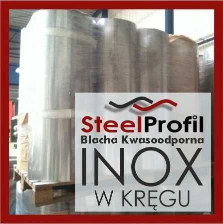 Kwasówka Nierdzewka Blacha w Kręgu 9,90 PLN INOX  1.4301 2B w rolce